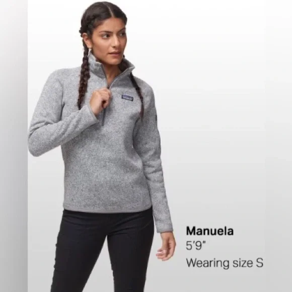 Patagonia Better Sweater 1/4-Zip Fleece Jacket - Gray - Picture 2 of 14